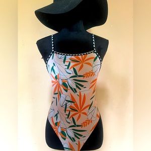 Cupshe Tropical Print One Piece Bathing Suit